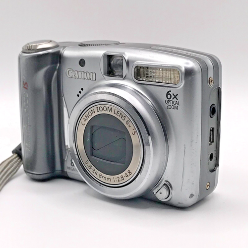 Canon PowerShot A720 IS 8.0MP Compact Digital Camera Silver Tested - Imagen 2 de 10