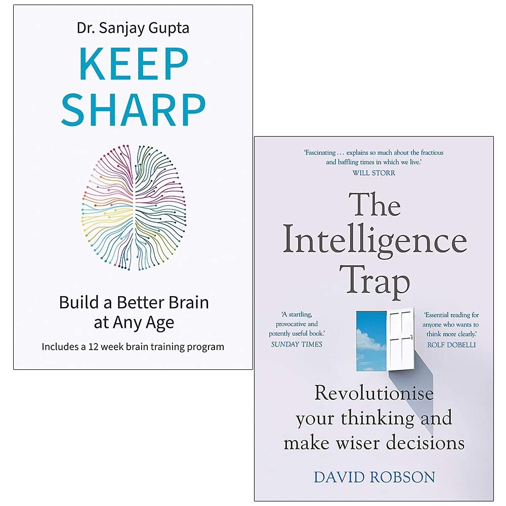 Intelligence Trap David Robson,Keep Sharp Dr Sanjay Gupta 2 Books Collection set