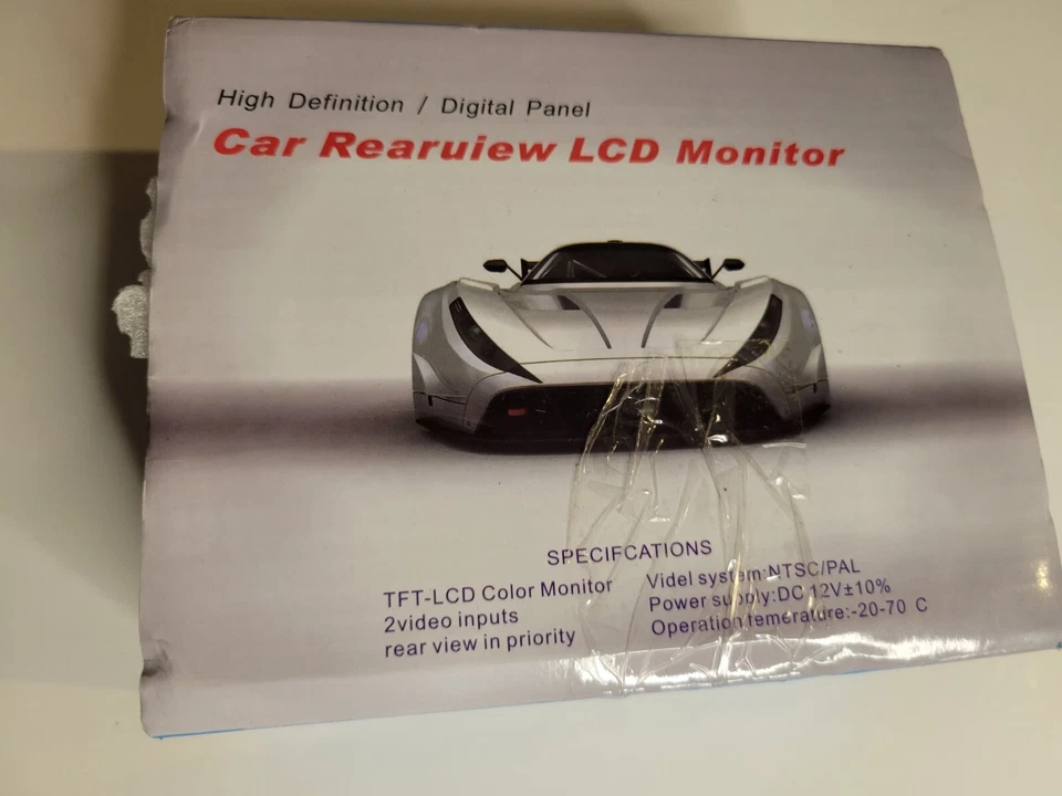 4.3" Inch Small Mini Digital Flip Down Folding lcd tv w car rear camera backup - Image 3 of 4