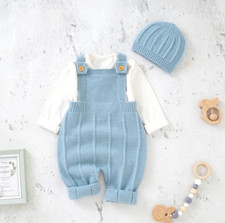 Baby Boys Girls Rompers Hats Clothes Fashion Sleeveless Knitted Newborn