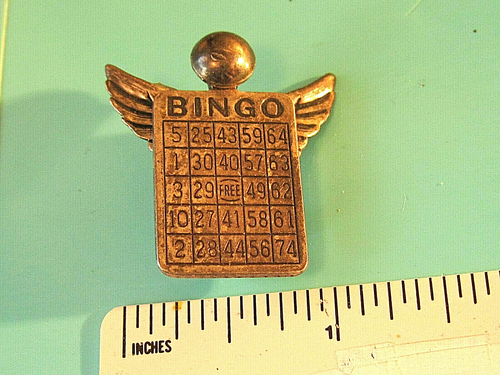BINGO with wings hat pin , lapel pin, brooch , hatpin GIFT BOXED eBay
