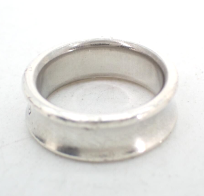 Tiffany & Co. 1837 Narrow Wide Band Ring Sterling Silver 925 Size