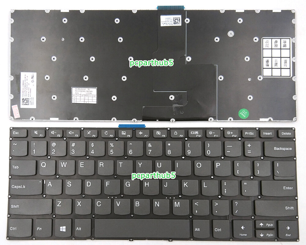 New Lenovo Flex 5-1570 Flex 5-1470 Series Laptop Keyboard US Black