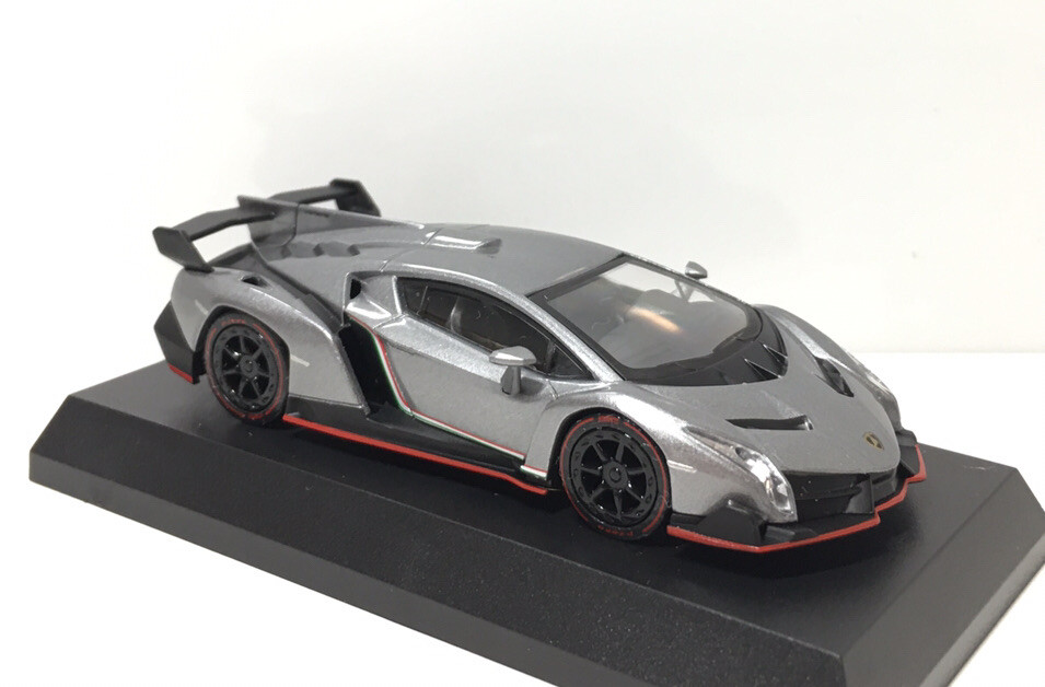 1:64 Kyosho Lamborghini Veneno 2013 50th Anni Grey Red Line
