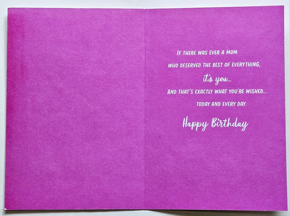 ¡Feliz Cumpleaños, Mamá! Tarjeta de Felicitación Gran Formato (incl. Sobre 8x5,5") Foto 2 de 4