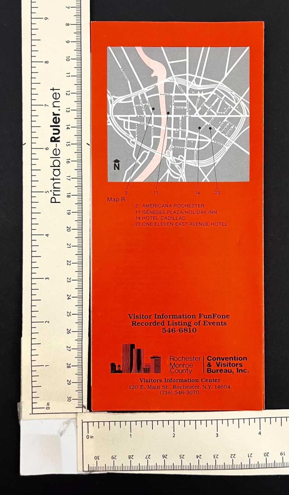 1980s Rochester New York Hotel Motel Guide Lodging Vintage Travel