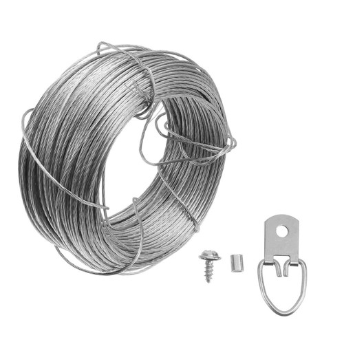 Wire Rope Hook Set Picture Hanger Kit Wall mounted Photo Frame Hanging wire-rope-hook-set-picture-hanger-kit-wall-mounted-photo-frame-hanging