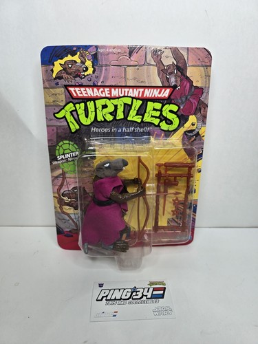 Splinter TMNT Series 1 10-back UNPUNCHED MOC 1988 ...
