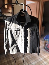 Chicos Brown Brushed Corduroy Short Jacket Size 0 Womens