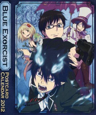 Postcard Ao No Blue Exorcist Anime Okumura Rin Yukio Moriyama Shiemi Mephisto Ebay