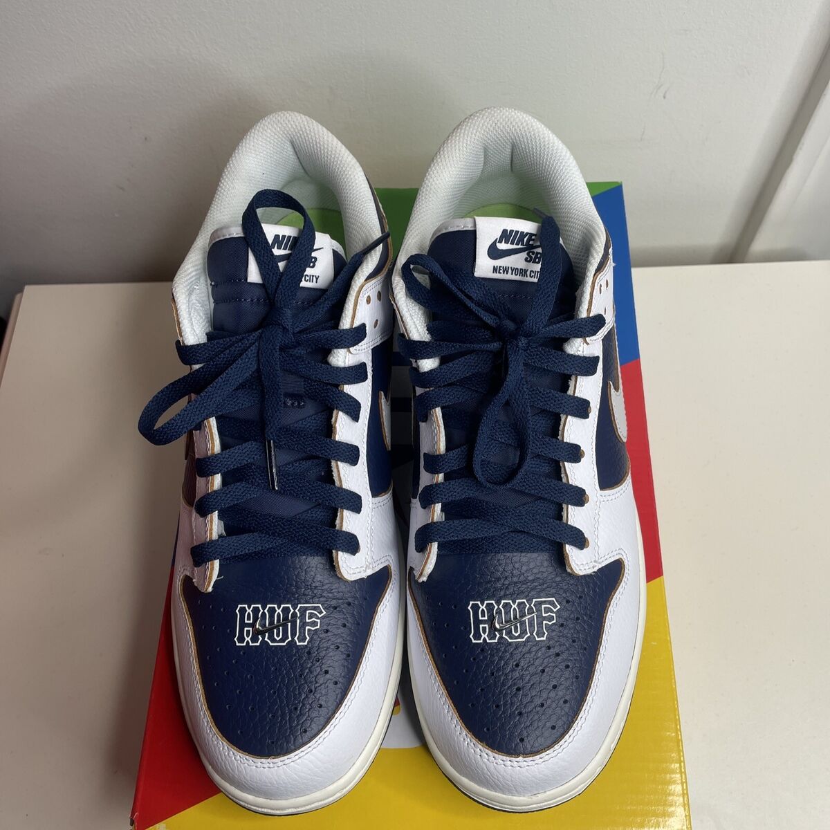 Size 10- Nike SB Dunk Low HUF New York City TRIED ON With Size 10- Nike SB Dunk Low HUF New York City TRIED ON With