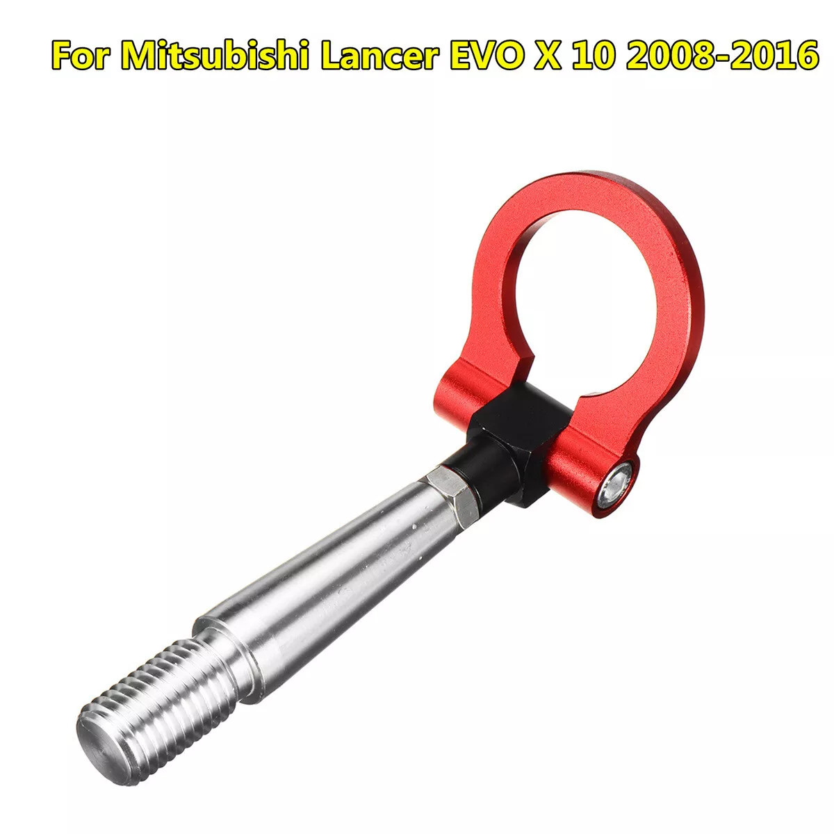 RED Front Tow Hook Ring Round Racing For Mitsubishi Lancer EVO X