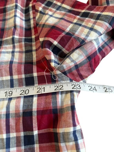 Jack Maverick Mens Button Down Plaid Shirt Size L Tall NWOT Slim Fit Corp Core - Picture 7 of 10