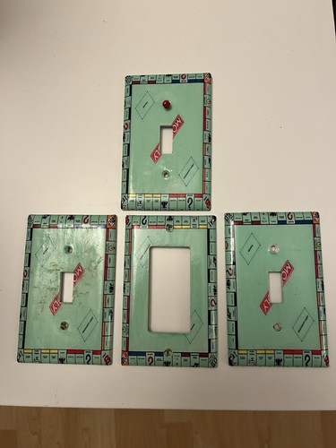MONOPOLY GAME BOARD LIGHT SWITCH COVER PLATE OR OUTLET COVER