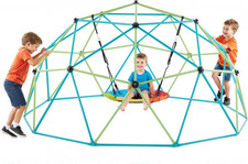 Climbing Dome, 10FT Geometric Dome Climber with Saucer Swing, 1000LBS Loading Ki