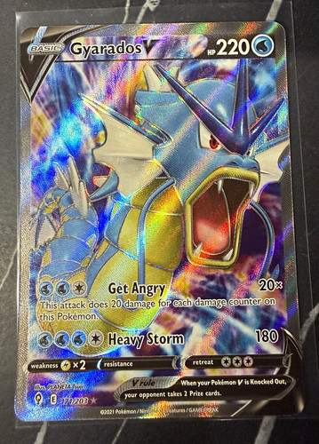 Gyarados V 171/203 Evolving Skies Ultra Rare Full Art Holo 2021