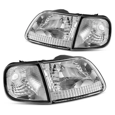 Headlights Assembly For 1997-2003 Ford F150 1997-2002 Expedition Clear Corner