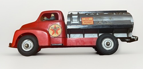 vintage HUBLEY USA KIDDIE TOY6 1/2" GAS-OIL Plastic Truck Texaco See Photos - Picture 2 of 10