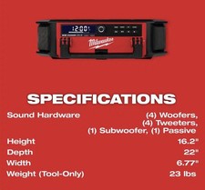 Milwaukee 2950-20 M18 PACKOUT Radio  Charger