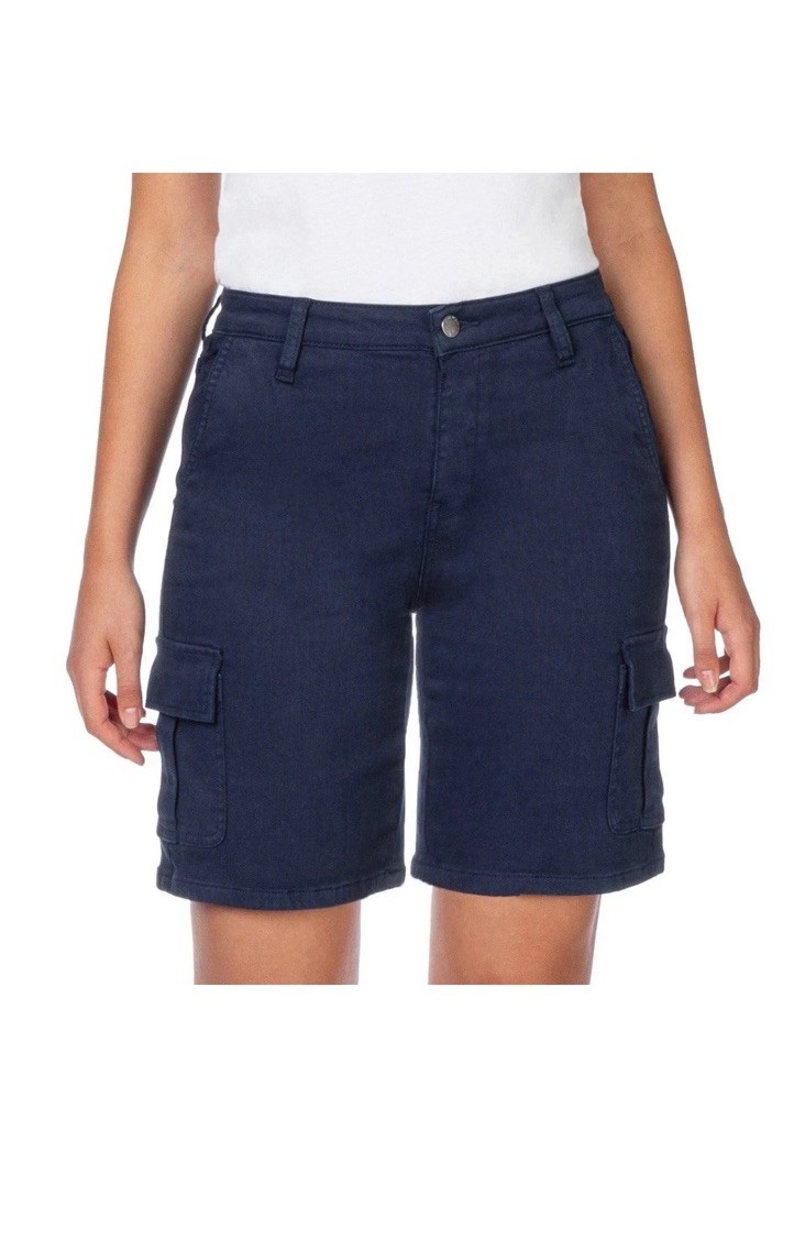 Well Worn Women's Cargo Bermuda Short Navy Size 12/32 B92 | eBay