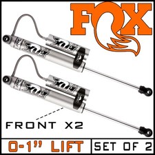 Fox 2.0 Remote Reservoir Front Shocks Fit 1999-2004 Ford F250 F350 4wd 0-1 Lift