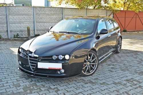 Maxton - LAME DU PARE-CHOCS AVANT v.2 ALFA ROMEO 159 Noir Brillant - Foto 3 di 5