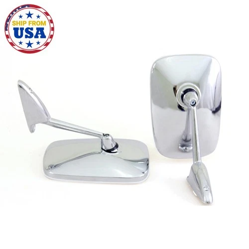 Fit 1962-72 FD F-Series F-100 Ranger Pickup Truck Chrome Door Fender Mirror Pair
