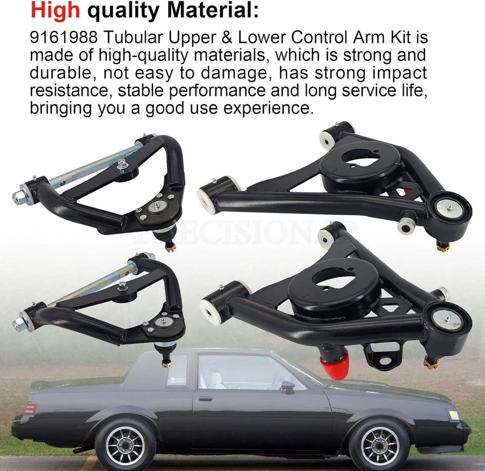 For 1978-1988 G-Body and S10 Tubular Control Arms, Upper and Lower Kit FAST SHIP — 第 4/4 张图片