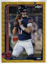 2025 Topps Chrome Tyson Bagent Gold Wave Refractor /50