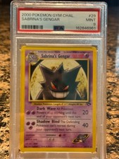 2000 Pokemon TCG Gym Challenge Sabrina's Gengar 29/132 Rare | PSA 9 MINT on eBay