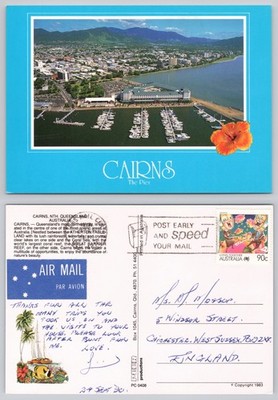 c43862 The Pier Cairns Queensland Australien Postkarte 1990 Briefmarke