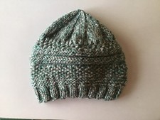 Hand knitted Baby Hat Green Mix Newborn
