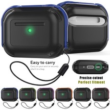For Airpods Pro 3rd Generation Case Hybrid Rugged Drop Protection Cover Lanyard