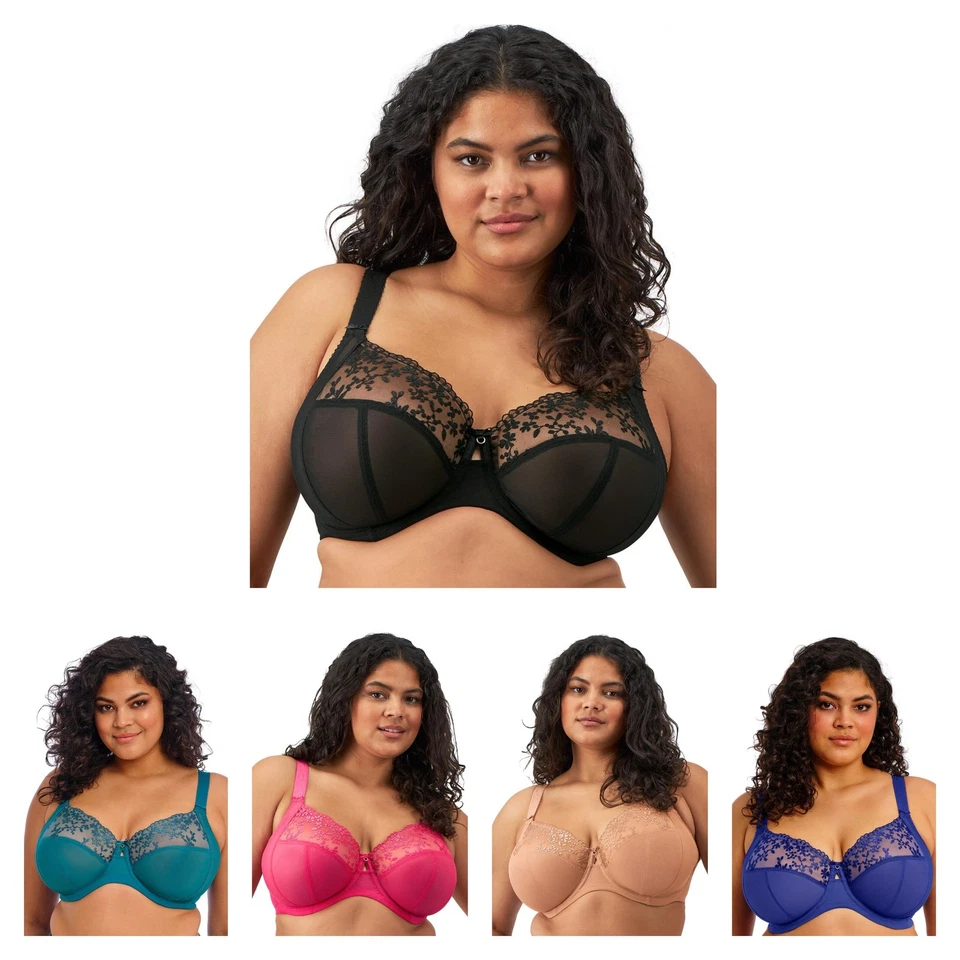 Sujetador Elomi Zarla con cable sin relleno copa completa para mujer figura completa lencería 302505