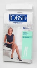Jobst Support Compression Stockings Large Thigh CT 8-15mmHg Beige Ultra Sheer