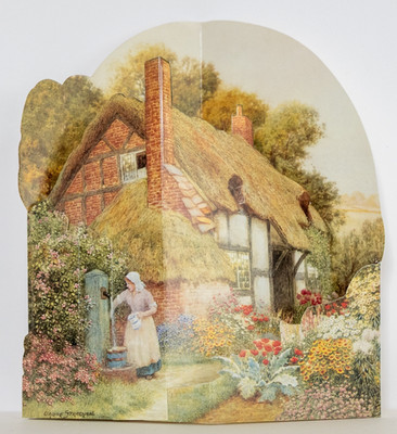 3D Vintage Grußkarte - Eigenheim - mit Umschlag zum Stellen Ampersand Studio