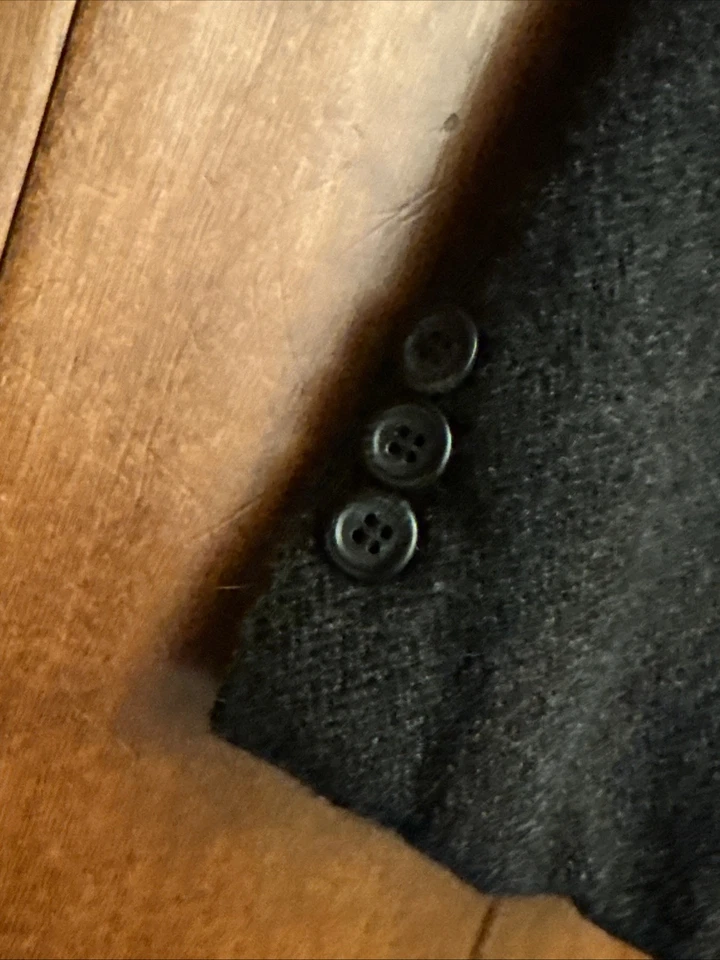 Blazer de tweed Stafford vintage para hombre 42R gris oscuro 100 % lana de cordero chaqueta de abrigo deportivo Foto 4 de 4