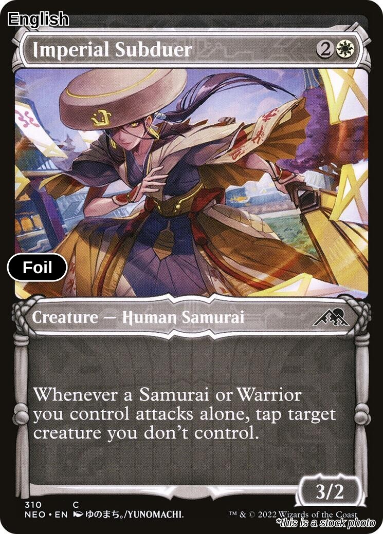 Imperial Subduer (Showcase) Foil Kamigawa: Neon Dynasty 310 Near Mint