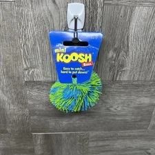 Vintage 1980’s OddzOn Mini Koosh Ball 3” Blue & Green New Old Stock RARE HTF