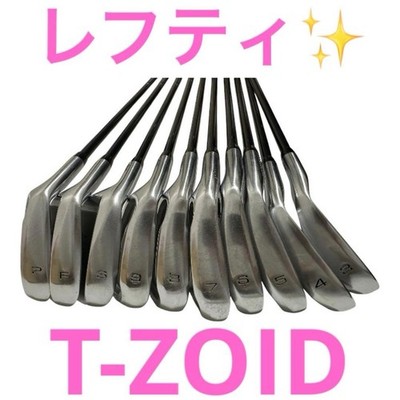 Mizuno T-Zoid Comp Plus Iron Set 10pc Left Hand R Japan Used