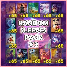 Disney Lorcana TCG TCG RANDOM SLEEVES PACK 65 x2 FROM SEALED PRODUCTS