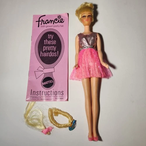 Vintage Mattel Francie GROWIN' PRETTY HAIR Doll Instructions Outfit **READ**