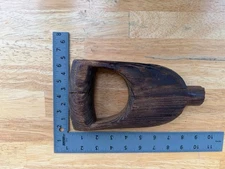 Vintage Rustic Wood Farmhouse  Shovel Spade D-Handle Wood Grain #DD