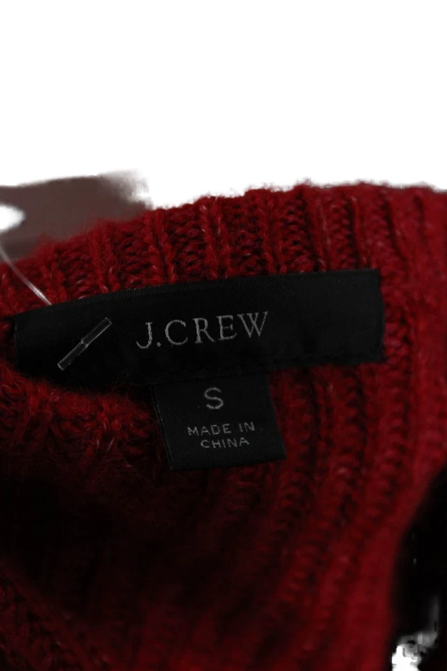 Женский красный кардиган на пуговицах с круглым вырезом J Crew размер S - Изображение 4 из 4