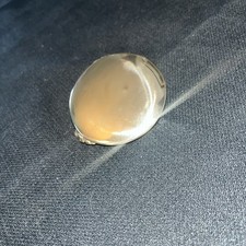 Belt Buckle Solid Polished Brass Round Shape 2 1/4 Diameter