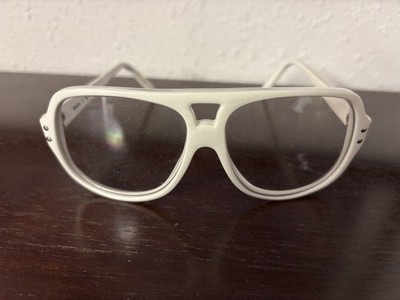 Vintage Wilson White Mark V Series Eyeglasses Frames Translucent Clear Lenses