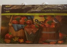 Harvest Apple Basket Fall Magnetic Mailbox Cover Bluebirds Picnic Standard