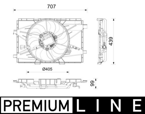LüFter MotorküHlung FüR Fiat Abarth 500E Cabriolet 500E SchräGheck-image