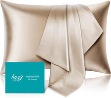 Mulberry Silk Pillowcase for Hair and Skin Standard Size 20"X 26" with Hidden Zi