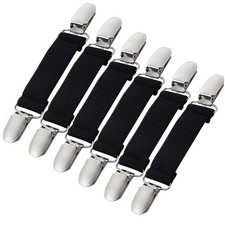 Zkptops 3 Pairs Winter Mitten Clips Elastic Stainless Steel Gloves Clips for ...